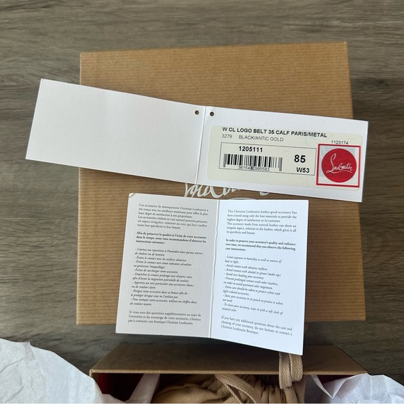 Christian Louboutin CL Logo Belt - Picture 10 of 15